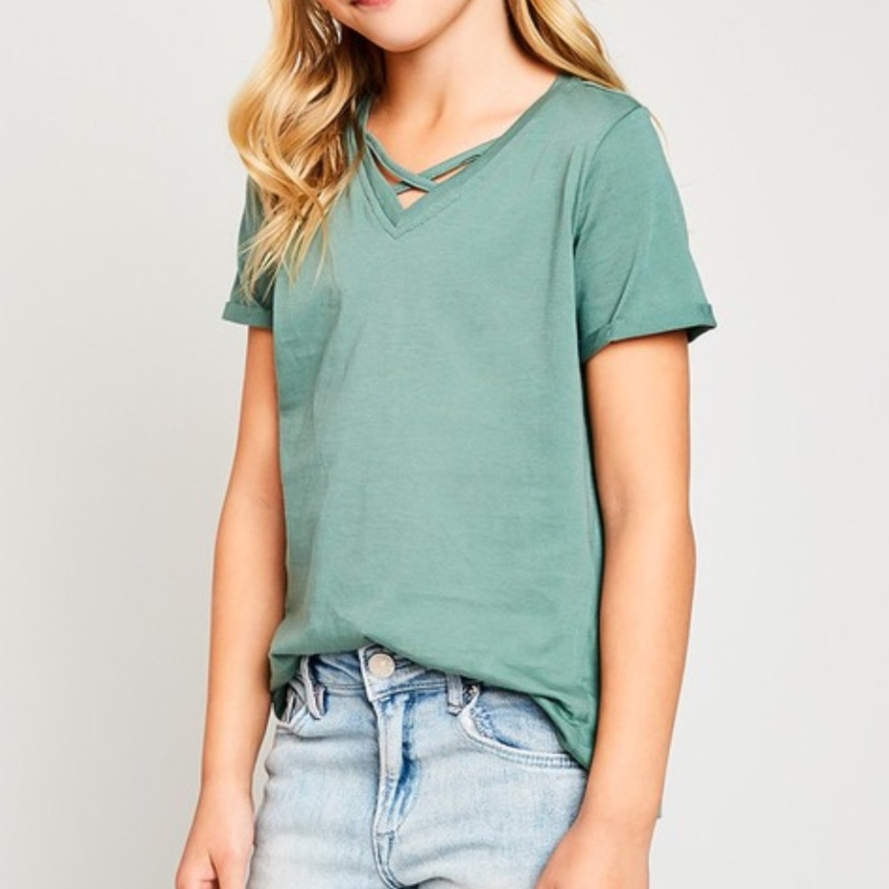 Girls crisscross t-shirt - Picture 4 of 5